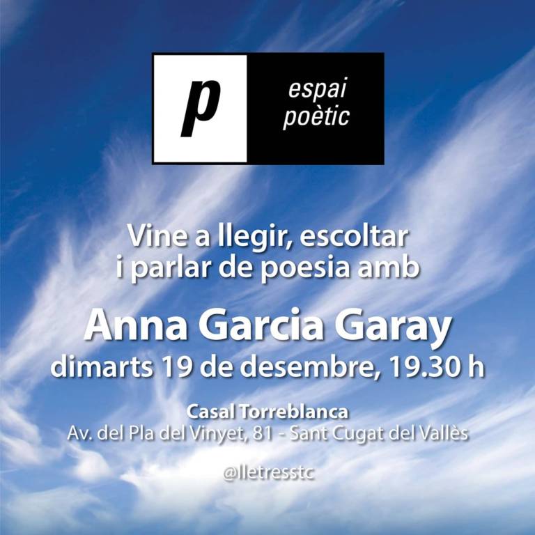 Espai poètic: Anna Garcia Garay