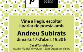 Espai poètic: Andreu Subirats