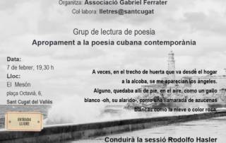 Grup de lectura de poesia: Apropament a la poesia cubana contemporània